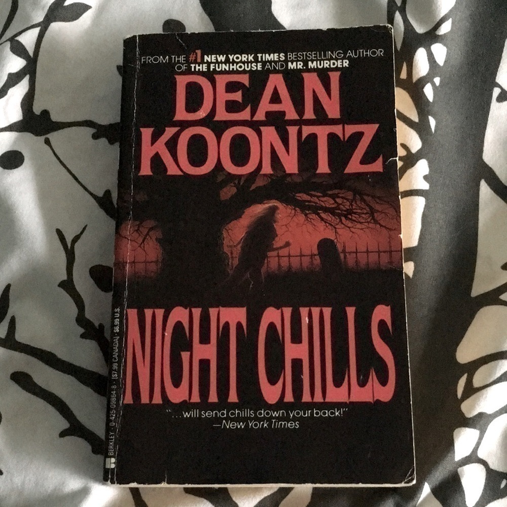 Night Chills by Dean Koontz 1986 Berkley Paperback Horror Thriller